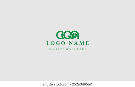 monogram AGM logo with letter creative design