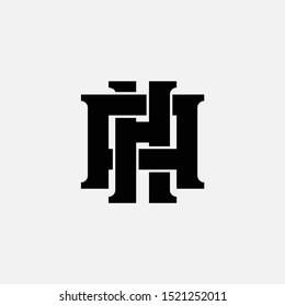 monogram AH, HA, H, A white background and black, clothing, sport, and apparel design, identity