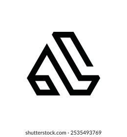 Monogramm AL, abstrakte Logo-Design-Inspiration