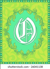 Monogram Alphabet Letter O