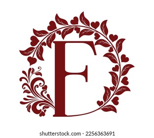 monogram alphabet letters, for wedding valentine, printed on mugs, t-shirts, greeting cards etc