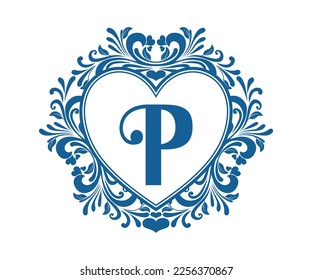 monogram alphabet letters, for wedding valentine, printed on mugs, t-shirts, greeting cards etc
