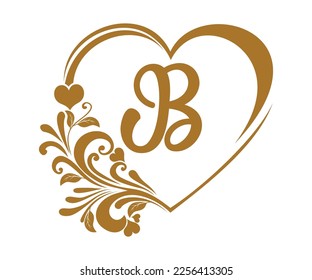 monogram alphabet letters, for wedding valentine, printed on mugs, t-shirts, greeting cards etc