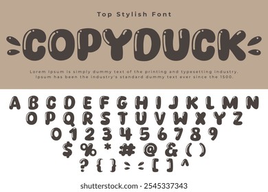 Monogram alphabet. This font name Copyduck with flourishes heart font. For postcard or poster decorative graphic design