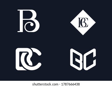 Monogram B and C Logo Template