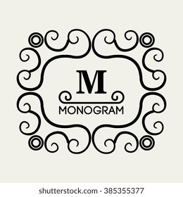 monogram background design 