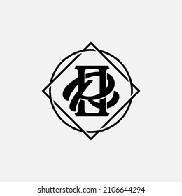 Monograma, logotipo de distintivo, letras iniciales O, R, OR o RO, interbloqueo, moderno, deportivo, color negro sobre fondo blanco