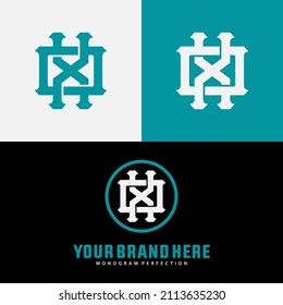 Monogram, Badge logo, Initial letters O, X, OX or XO, Interlock, Modern, Sporty, Black, White and Tosca Color