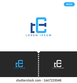 Monogram Blue Letter cl logo design template elements for Business, Consulting Company Group. vector