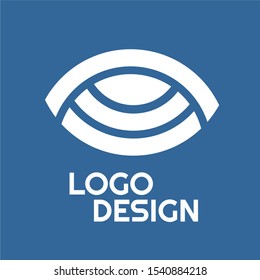monogram brand logo design vector