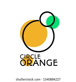 monogram brand logo design vector