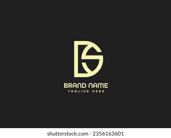monogram buisness letter logo design