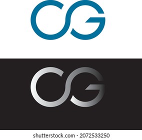 logotipo de letra CG monograma para su empresa 