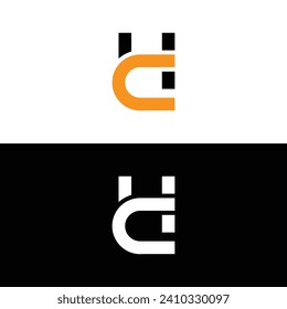 Monogram CH Letter Logo Design. Usable for Business Logo. Vector Logo