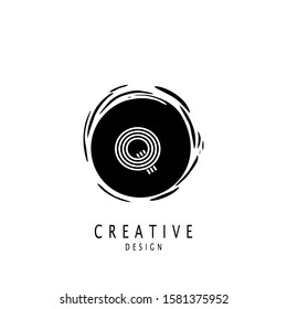 Monogram Circle Sun Letter Q logo. Vector design concept sun shape with letter Q logo on monogram color.