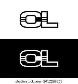 Monogram CL Letter Logo Design. Usable for Business Logo. Logo Element
