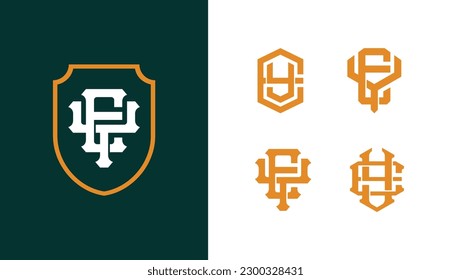 Carta de colección de monograma EY o YE con escudo, estilo de enclavamiento bueno para marca, ropa, ropa, ropa, ropa de calle, béisbol, baloncesto, fútbol, etc