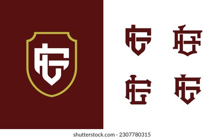 Letra de colección de monograma FL o LF con escudo, enclavamiento, estilo moderno bueno para marca, ropa, ropa, ropa, ropa de calle, béisbol, baloncesto, fútbol, etc