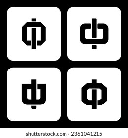 Monogram collection letter IO or OI with interlock style good for brand, clothing, apparel, streetwear, baseball, basketball, football and etc