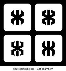 Monogram collection letter IX or XI with interlock style good for brand, clothing, apparel, streetwear, baseball, basketball, football and etc