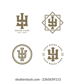 Monogram collection letter IY or YI with interlock style good for brand, clothing, apparel, streetwear, baseball, basketball, football and etc
