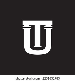 monogram combination of letter T, and U good for business or fashion logo.