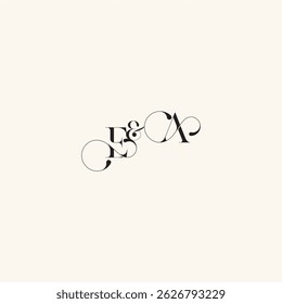 with monogram concept elegancy and beauty in one look AE wedding caligraphic logo letter