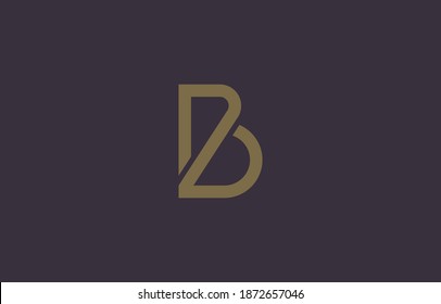 Monogramm-Alphabet mit Buchstaben BP, PB, B Logo-Design