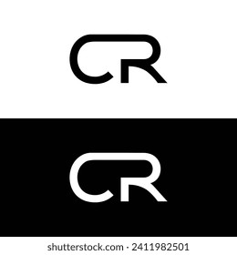 Monogram CR Letter Logo Design. Usable for Business Logo. Logo Element