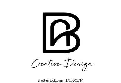 Monogram Creative AB A B letters  logo. Abstract business logo design template. Initial AB BA modern monogram and elegant design.