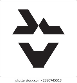 logotipo creativo en blanco y negro para monograma perfecto para icono, logotipo de producto, logotipo de empresa, fondo, fondo de pantalla, concepto de juego, icono de moda, pegatina, etc.