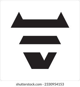 monogram creative black and white logo perfect for icon, product logo, company logo, background, wallpaper, game concept, fashion icon, sticker, etc.