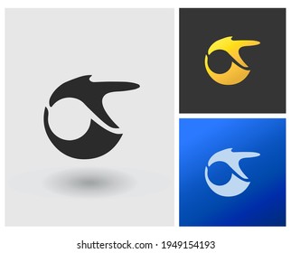 Monogram creative letter CF CT logo vector template design for mobile apps symbol 