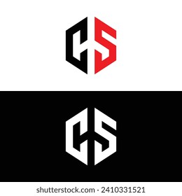 Diseño del logotipo de la carta monograma CS. Logotipo de uso para empresas. Logotipo del vector