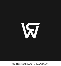 Monogram CW WC C W initial bold luxury clogo template for gym sport technology brand business