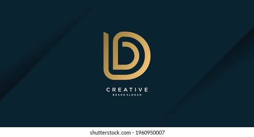 Monogram D logo with creative unique concept for business, company or person part 3