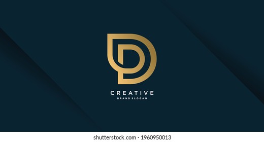 Logotipo Monograma D con concepto creativo único para empresas, empresas o personas parte 4