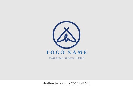 monogram design company logo  template