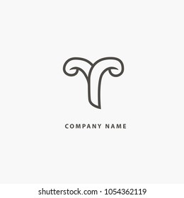 Monogram design elements, graceful template. Calligraphic elegant line art logo design. Letter Y vector logo. Vintage Insignia and Logotype. Business sign, identity, label, badge of restaurant, Hotel.