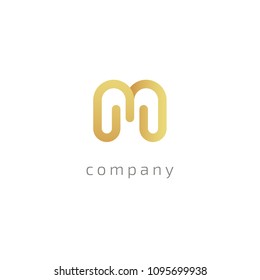 Monogram design elements, graceful template. Calligraphic elegant line art logo design. Letter M vector logo. Vintage Insignia and Logotype. Business sign, identity, label, badge of restaurant, Hotel.