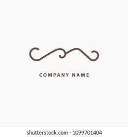 Monogram design elements, graceful template. Calligraphic elegant logo design.