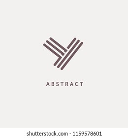 Monogram design elements, graceful template. Calligraphic elegant logo design. Y logo line art monogram. Letter Y on a dark background. Letter Y vector logo. Business sign, identity, label, badge.