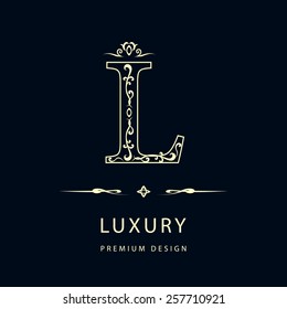 Monogram design elements, graceful template. Elegant line art logo design. Business sign, identity for Restaurant, Royalty, Boutique, Cafe, Hotel, Heraldic, Jewelry, Fashion, Wine. Vector illustration