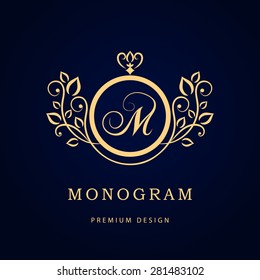 Letter ti wedding monogram logo design Royalty Free Vector