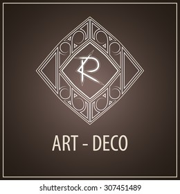 Monogram design elements, graceful template. Calligraphic elegant line art logo design