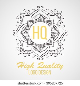 Monogram design elements, graceful template. Calligraphic elegant line art logo design. Business sign for Royalty, Boutique, Cafe, Hotel, Heraldic, Jewelry, Wine. Vector illustration