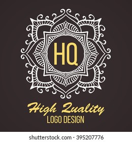 Monogram design elements, graceful template. Calligraphic elegant line art logo design. Business sign for Royalty, Boutique, Cafe, Hotel, Heraldic, Jewelry, Wine. Vector illustration