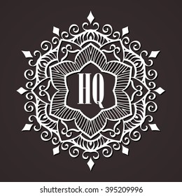 Monogram design elements, graceful template. Calligraphic elegant line art logo design. Business sign for Royalty, Boutique, Cafe, Hotel, Heraldic, Jewelry, Wine. Vector illustration