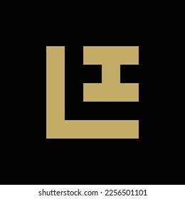 Monogram design initial LH, LI, RH, NH logo concept with vector and can be editable