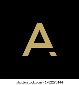Monogram design initial A logo concept with erase effect, vector and can be editable
